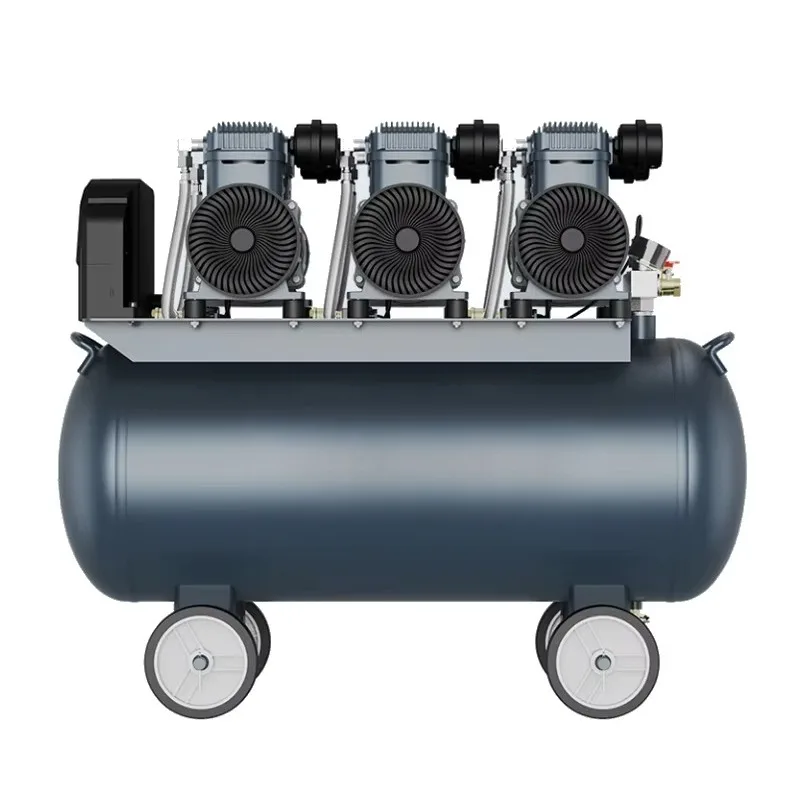 

9BAR 100L Oil-Free Air Compressor Pump for Silent CE Certified Industrial Use 220V 380V 50Hz 60Hz Copper Motor PLC Control 1