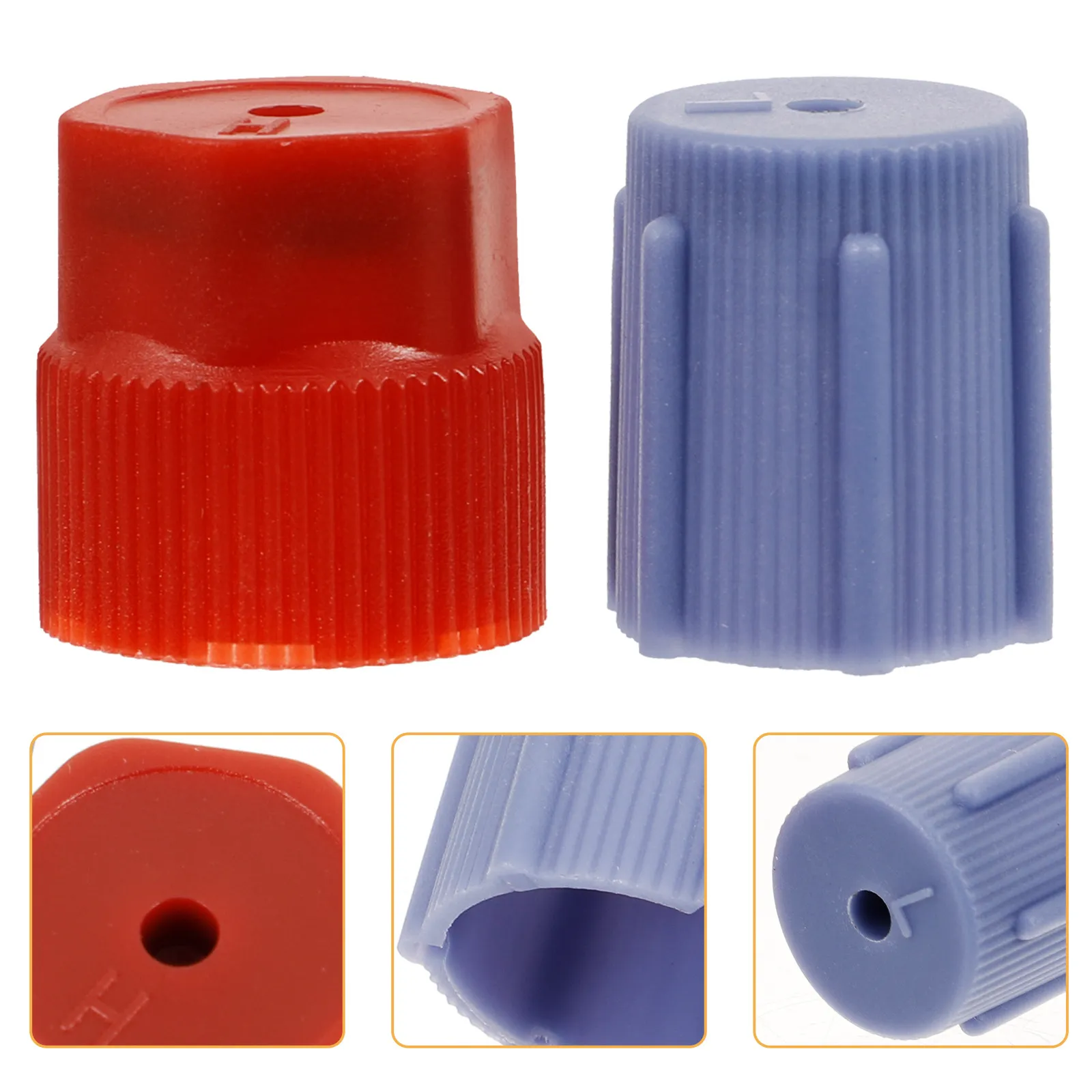 

1Set Universal Air Conditioning Charging Port Caps Set Seal Cap for Ac System Repair Leakproof ABS Material Easy Install Ac