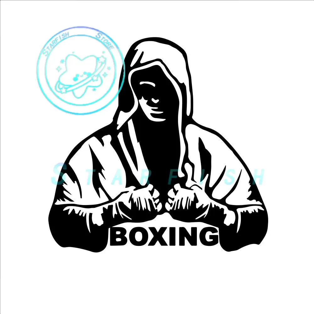 Fashion Custom Boxing Wallpaper Coolest Fitness Boxing Graphics Car Sticker Fitness Room/Gym Vinyl Decal