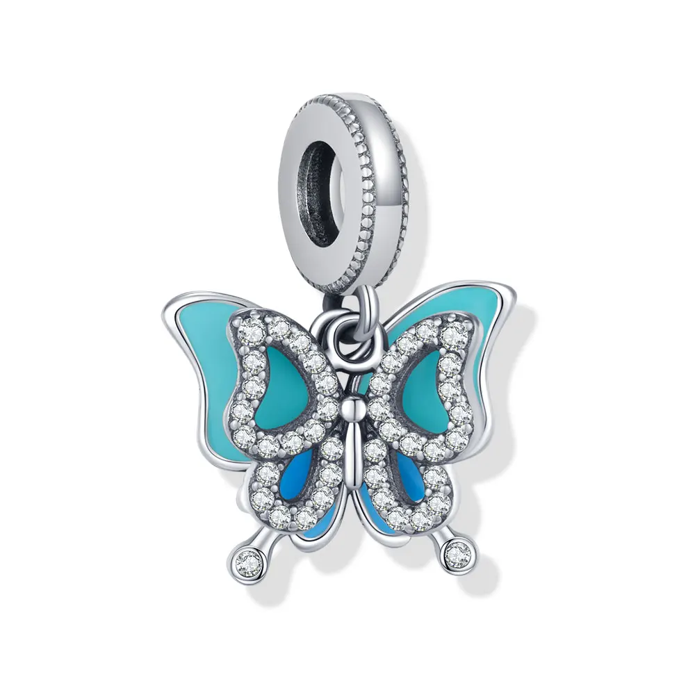 New Charm Crown Drape Family Bead Heart Jewelry Flower Charm Suitable Bracelet Fashion Pendant Mother Gift image 4