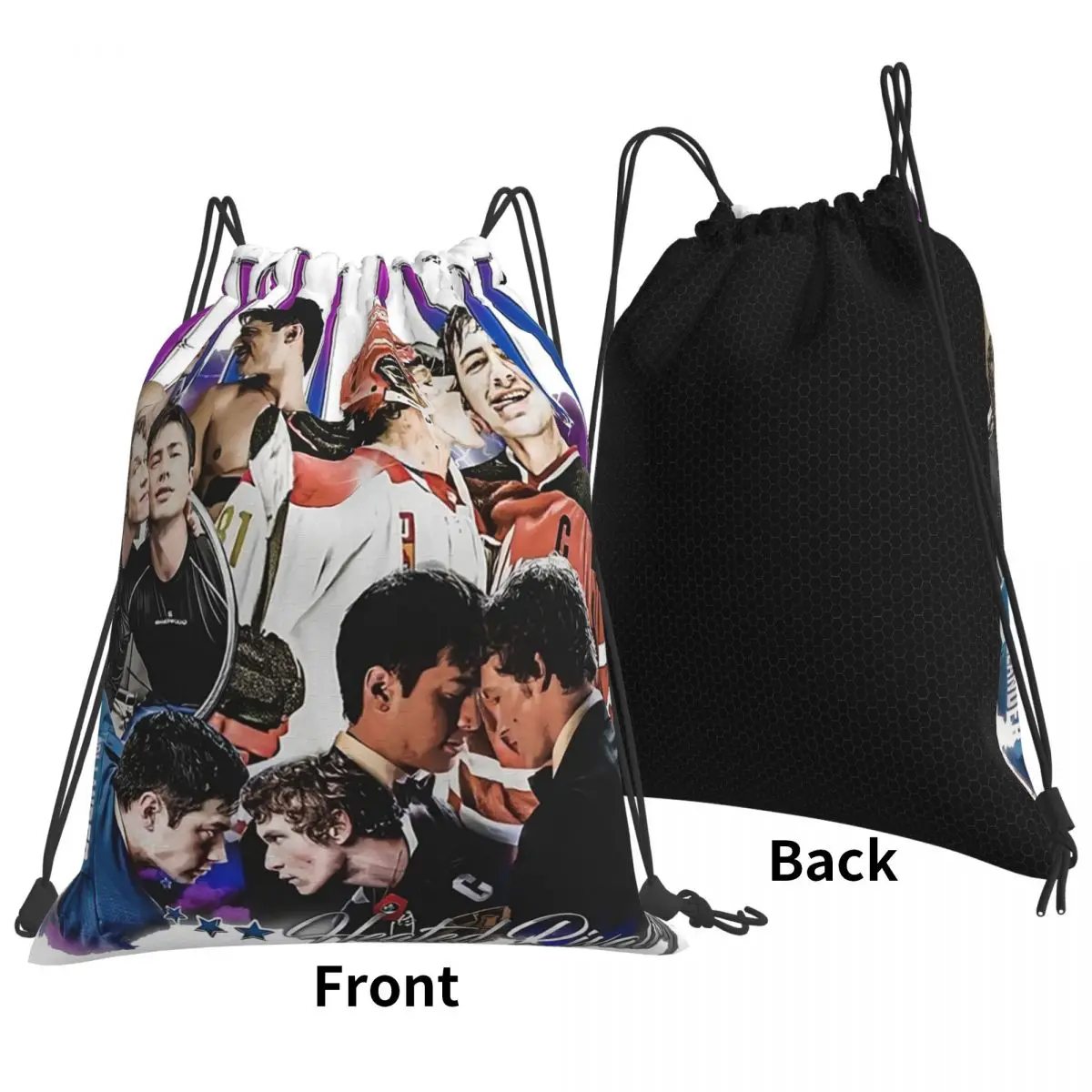 

Heated Rivalry Hudson Williams Connor Storrie Backpacks Drawstring Bags Sundries Bag Book Bags for Travel Students
