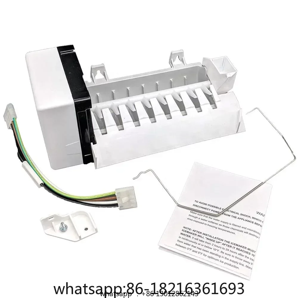 

Refrigerator Ice Maker Assembly white Icemaker