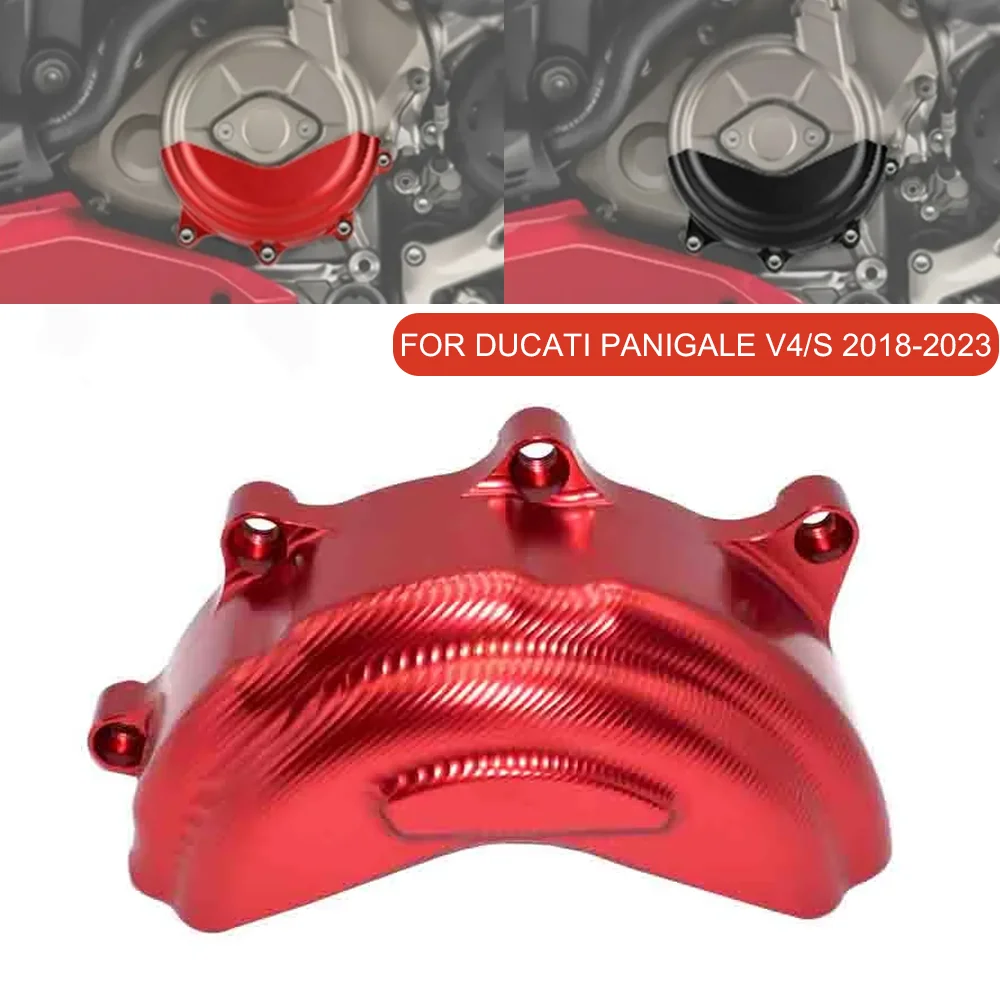 For DUCATI PANIGALE STREETFIGHTER V4 V4S Motorcycle Aluminum Cover Clutch Case 2018-2023 Engine Guard Protector Protection Cap