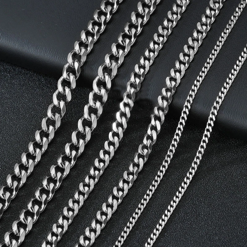 Kubanische Halskette aus Edelstahl für Männer, einfache goldfarbene Kette am Hals, Choker-Schmuck, Party-Geschenk für Männer, HARRY – Detail 6