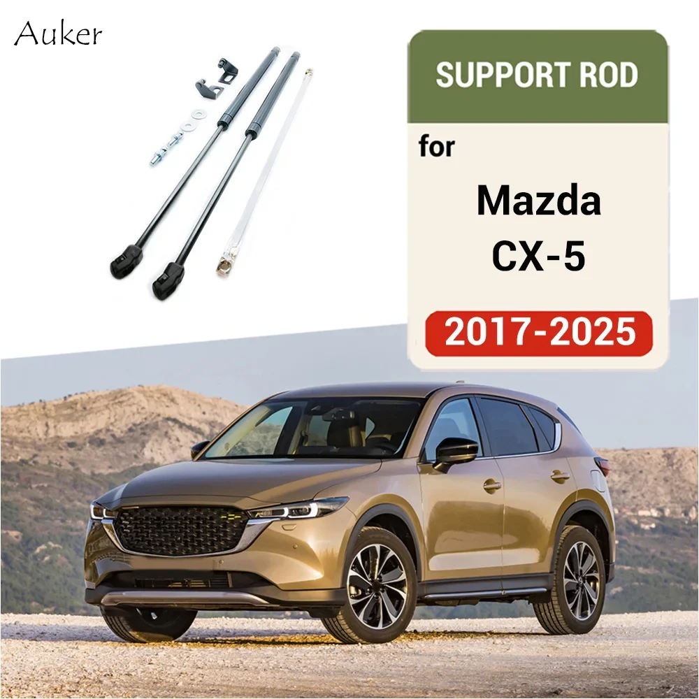 For Mazda CX-5 CX5 2017-2023 KF Car Refit Bonnet Hood Supporting Rod Strut Bars Lift Spring Shock Bracket Styling