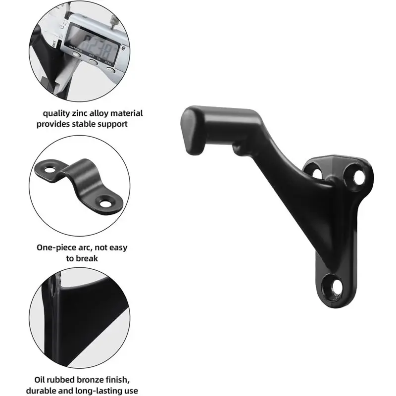 A02F-Anti-Rust Hand Rail Brackets, Stainless Steel For Indoor Stairs, Material Wall Mount Design, Safe Load Capacity
