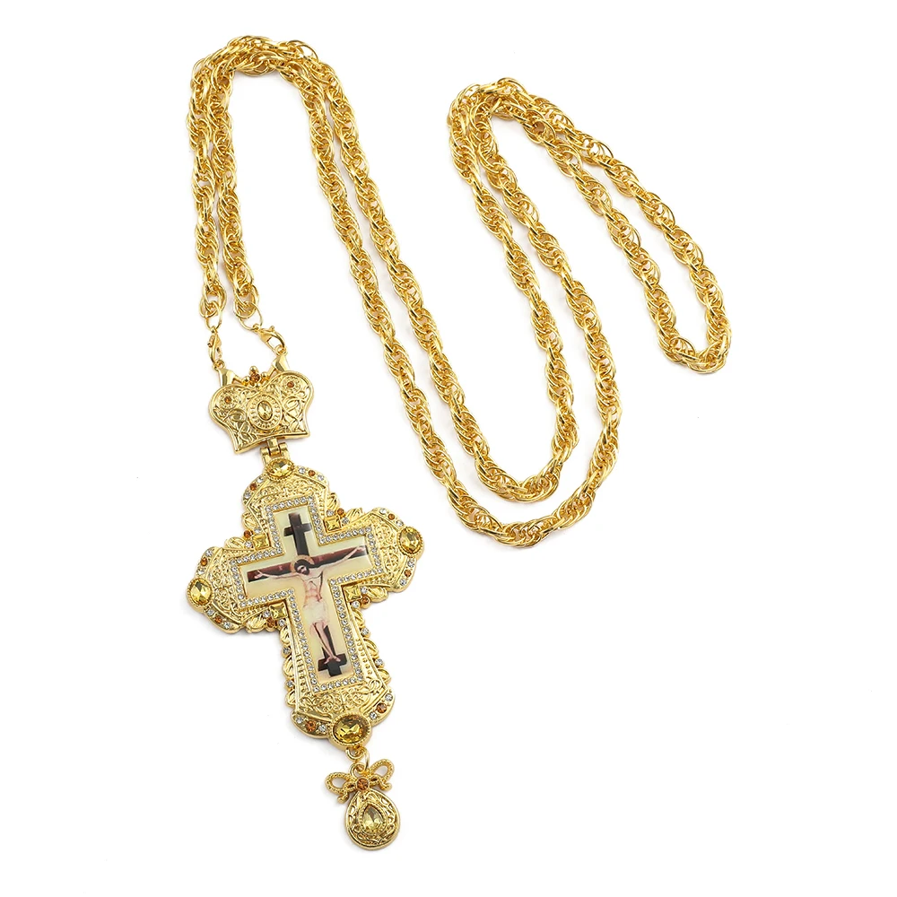 Mode Religie Christelijke Jezus Kruis Ketting Voor Vrouwen Elegant Banket Feest Sieraden Religieuze Geloof Accessoires Geschenken