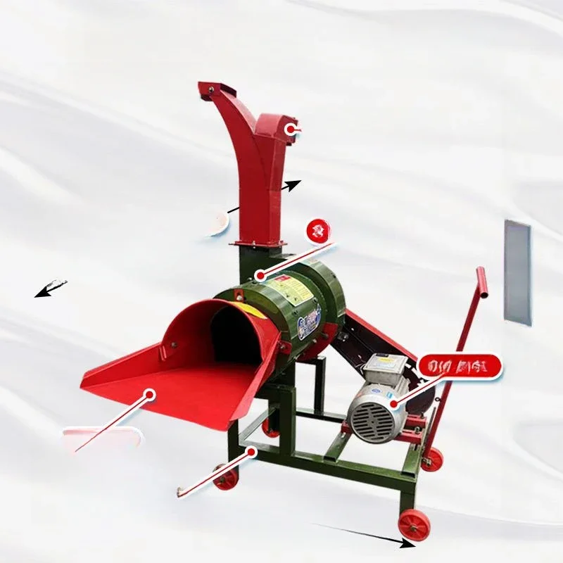 High spray hot wheel guillotine crusher, silk machine, straw straw green grass wet dual-purpose cattle and sheep