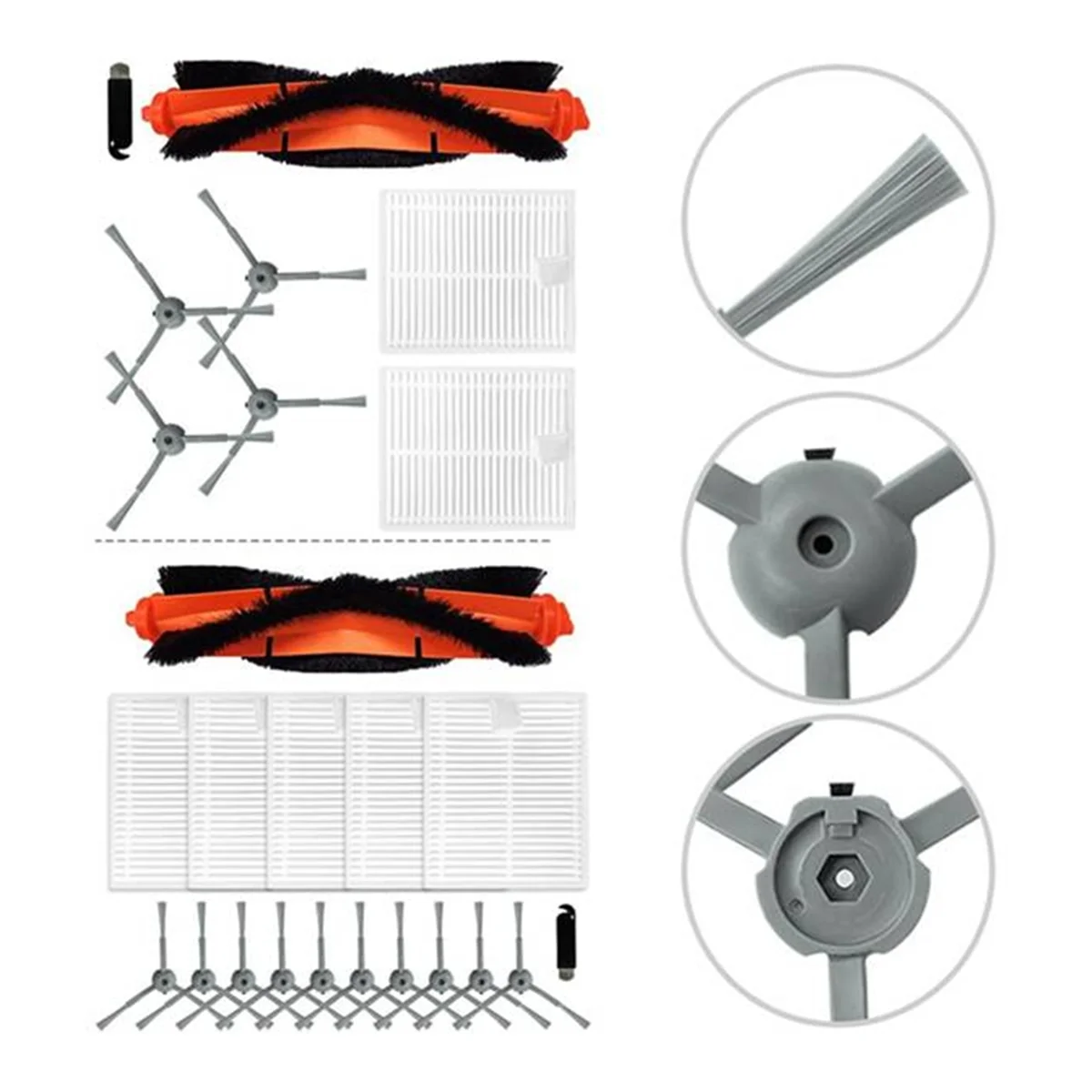 Robot pembersih L20 / V8 Pro/7490, bagian Pembersih x-treme Ultimate