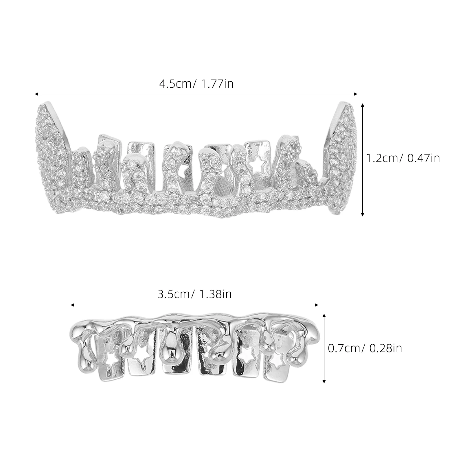 2 قطعة نمط الهيب هوب شواية الأسنان المعدنية الفم شواء الدعامة فريد الأسنان الديكور ل مغني الراب اكسسوارات تأثيري الطرف يمكن ارتداؤها