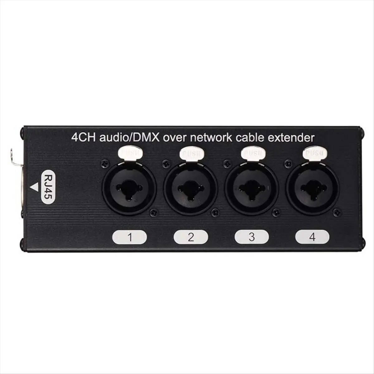A88M 4-Channel Audio/ over Network Cable Extender 3-Pin XLR Audio and DMX512 Network Signal Extender Female