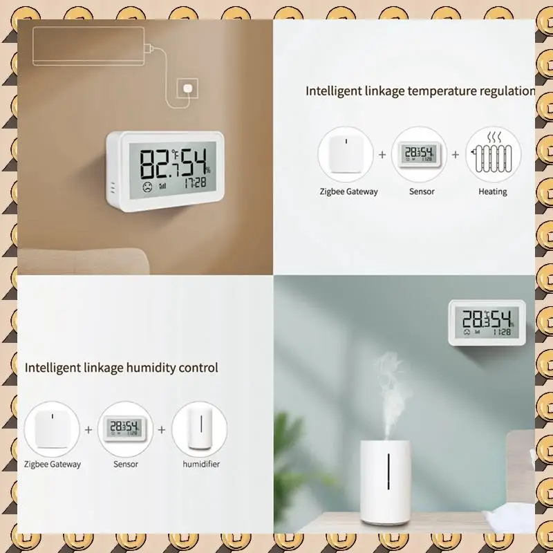 

A003 Zigbee Graffiti умная электроника домашний термометр измеритель влажности датчик многофункциональный удобный детектор легко