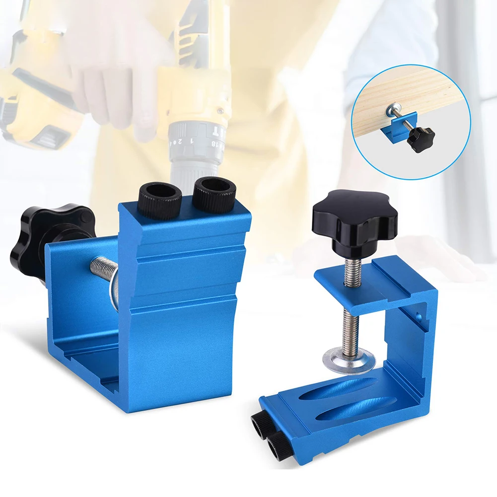 

Pocket Hole Jig Kit With Clamp And Drill Bit Woodworking Joinery Tool Precision 15° Drilling For Flush Angle And Joint Connect