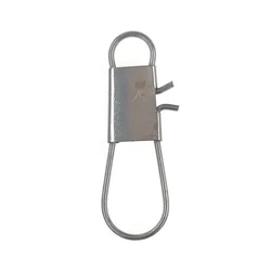 30-50pcs Snap Fishing Swivel Interlock Snap Stainless Steel Fishing Lure Hook Connector Fast Lock Clip Pin Carp Fishing Accessor