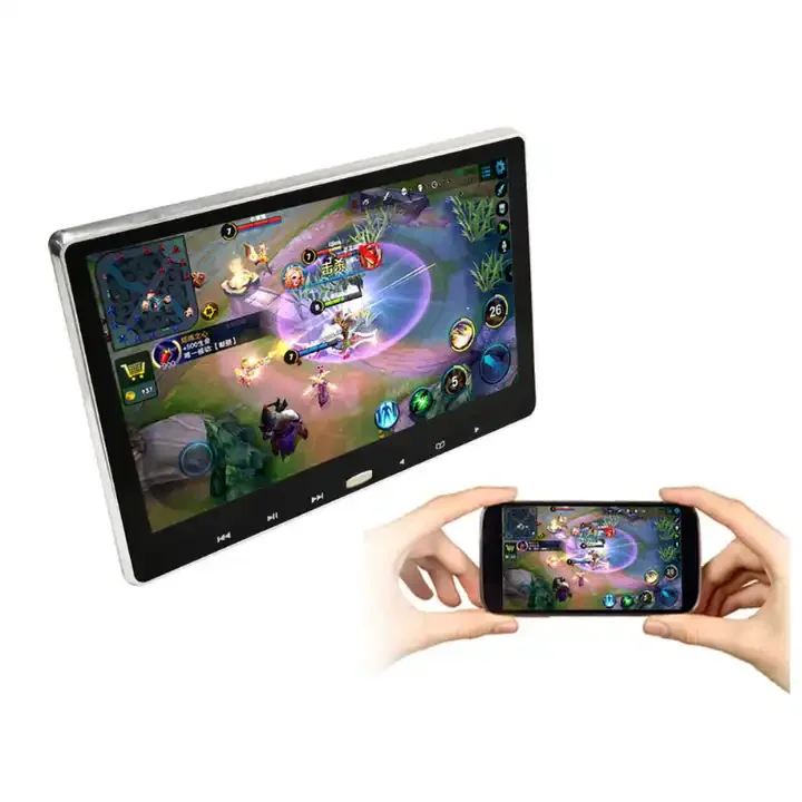 سعر المصنع جيد 11.6 بوصة 1600*800 RGB سيارة أندرويد مسند الرأس 2 + 16GB المقعد الخلفي سيارة الترفيه سيارة شاشة تعمل باللمس التلفزيون