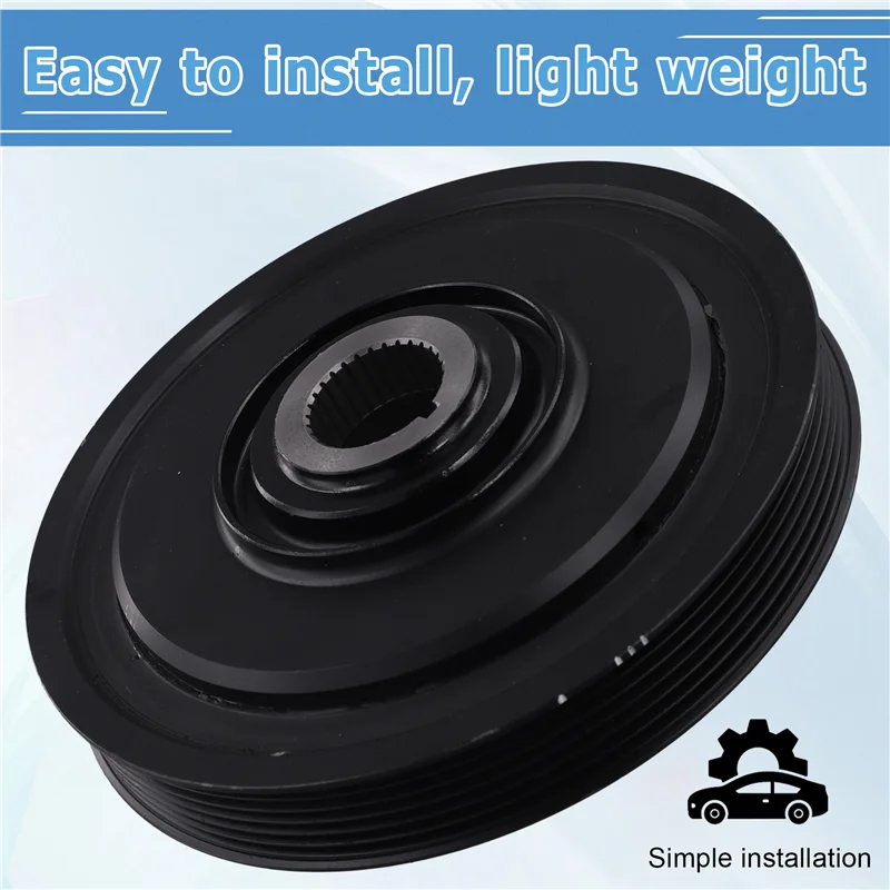 

For Acura MDX 2003- 2009& Honda Accord 2003- 2007 Harmonic Balancer Crankshaft Pulley 13810-RCA-A01