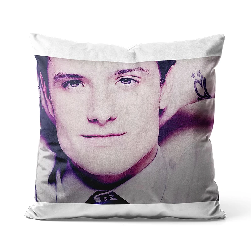 Gaslight Gatekeep Girlboss Josh Hutcherson Whistle Edit Meme Throw Pillow Covers Cushion Cases Pillowcases for Sofa 45cm x 45cm