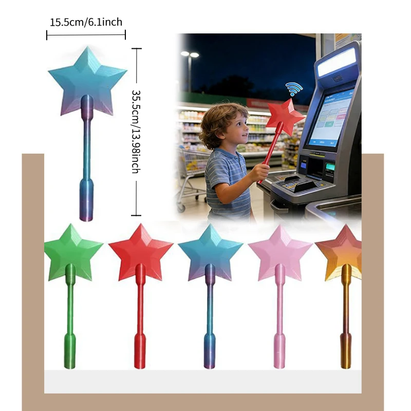 

Новый креативный 3D-печатный держатель для карт в виде волшебной палочки: портативный, милый, забавный, легкий, для ежедневного использования