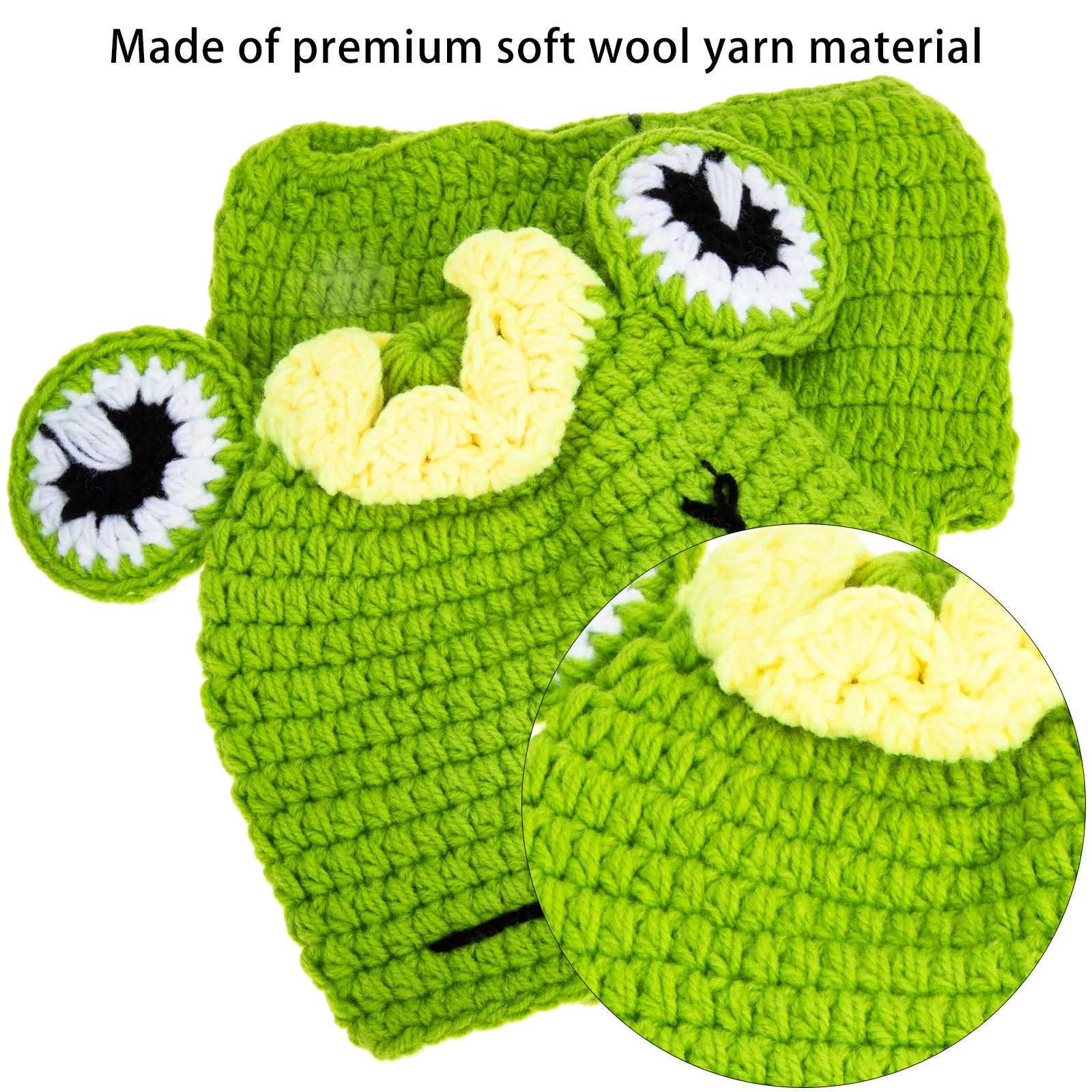 

1Set Adorable Costume Woolen Yarn Newborn Photography Outfit Ideal for Photo Shoots Baby Shower Birthday Family