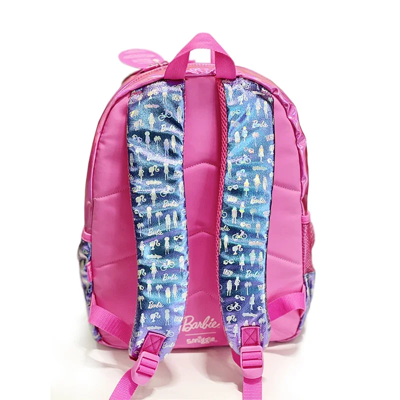 MINISO Barbie Smiggle Backpack Children Barbie Princess Wheel Schoolbag Children Knapsack 3-16 Years Old Hot-Selling Trolleys