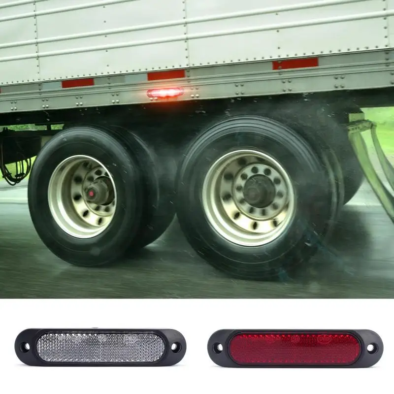 Trailer Side Marker Light IP67 Waterproof LED Truck Trailer Front Rear LED Side Marker Lights LED Rectangle Clearance Pickup