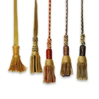 Auténtico nudo de espada militar, adorno de sable de alambre de lingotes, accesorio de borla de flecos de espada de estoque hecho a mano