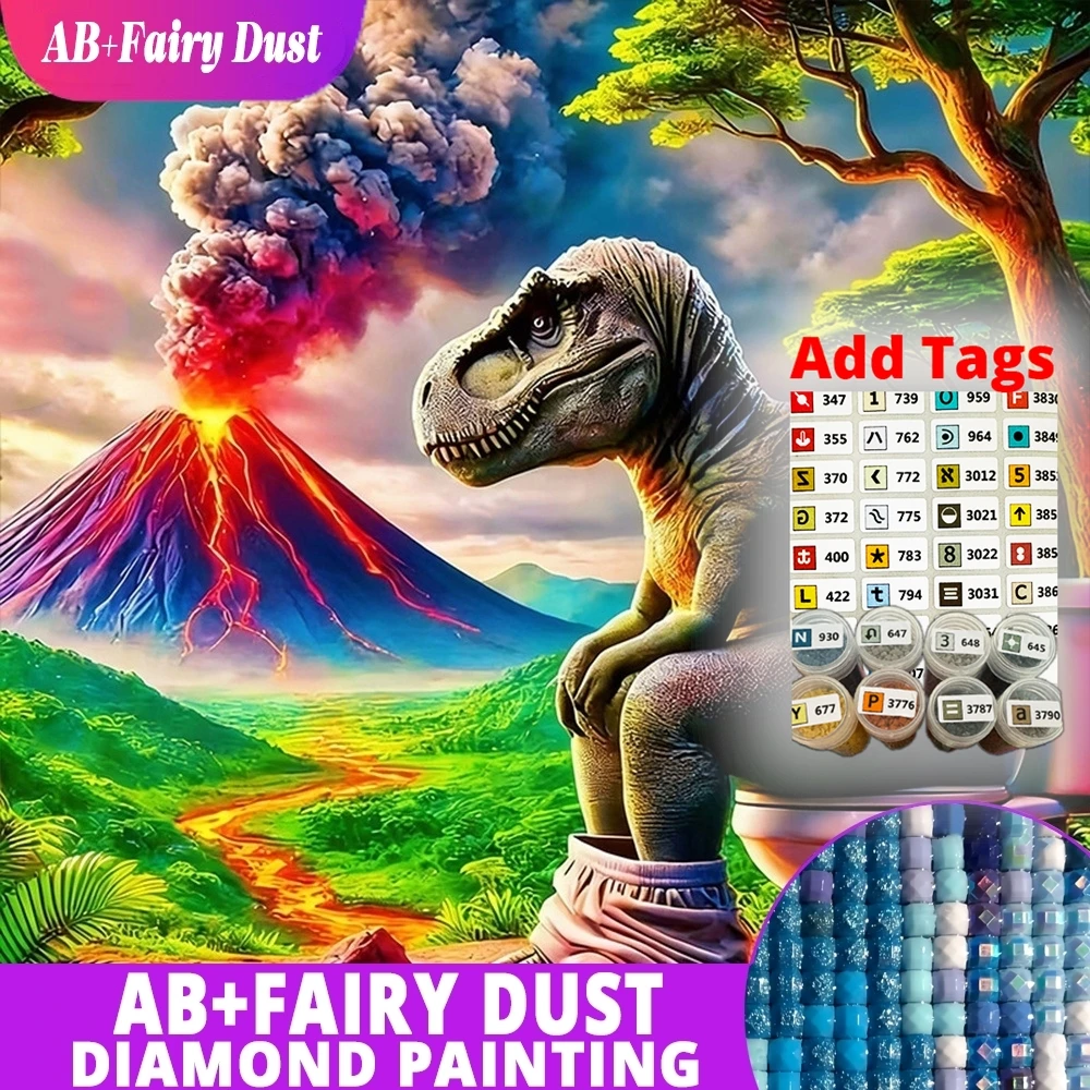 Volcano Kit Eruption - Kit de peinture au diamant 5D