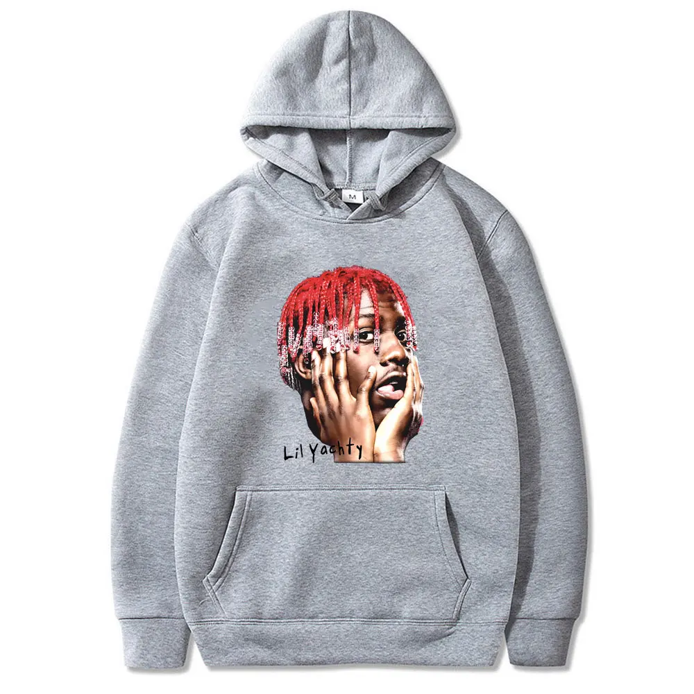 Hot Sale Hip Hop Rapper Lil Yachty Graphic Hoodie Male Casual Fleece Cotton Pullover Tracksuit Men Women Fashion Vintage Hoodies