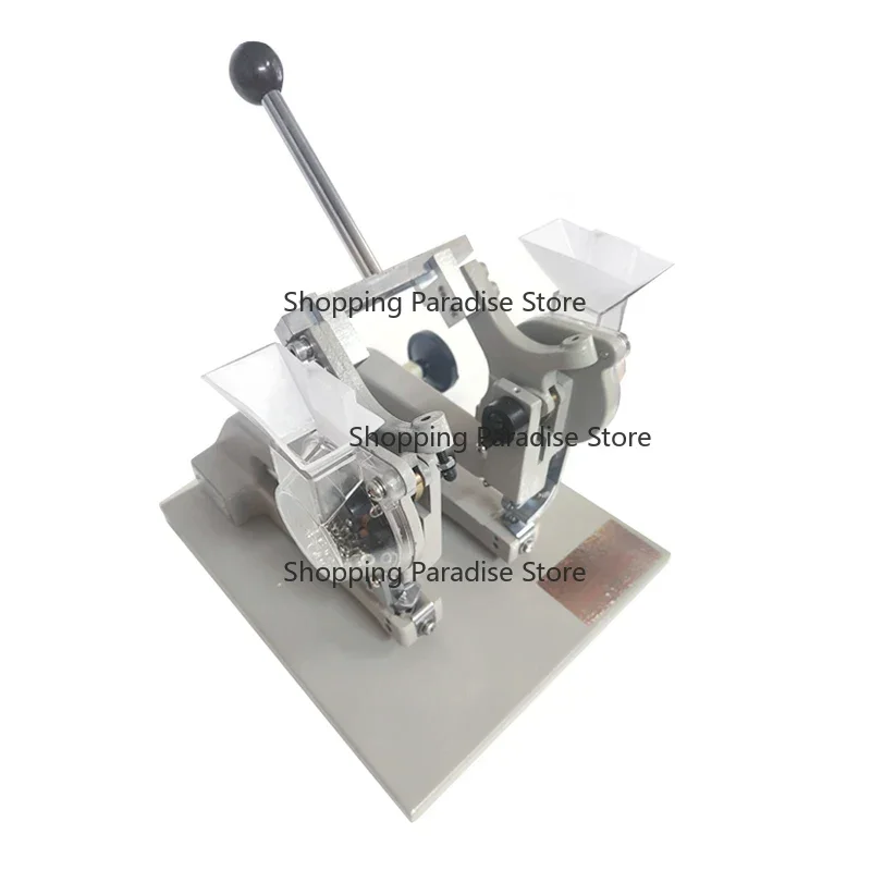 Double Head Manual Eyelet Machine Hand Operated DIY Curtain Eyelet Making Machine for Crafts
