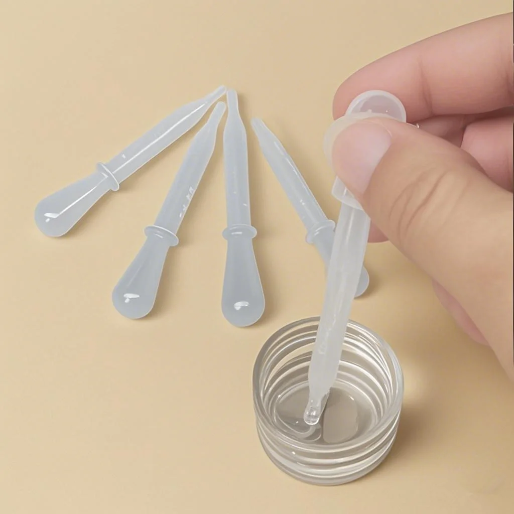 Plastic Disposable Pipette Transfer Graduated Pipettes Liquid Dropper For Ear Eye Essential Oils Alcohol Paint Lab 5/10Pcs