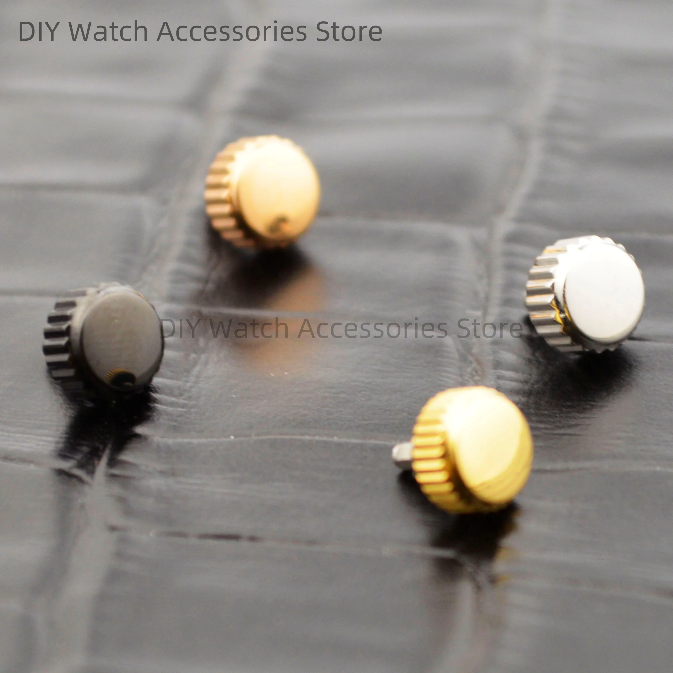 Watch Crown Silver Black Gold Rose Crown Stainless Steel Fit for Datejust fit NH35 NH36 4R35 Movement Watch Parts