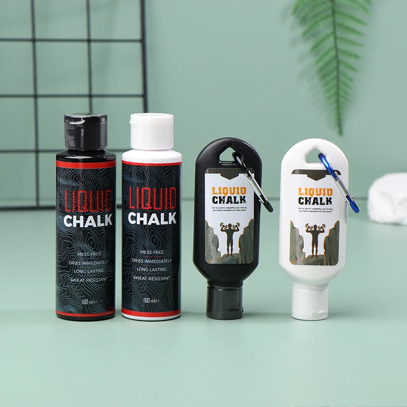 50/100 مللي مسحوق المغنيسيوم السائل الطباشير اللياقة البدنية رفع الأثقال كريم مضاد للانزلاق يحسن قبضة رفع الأثقال تسلق الصالة الرياضية #1