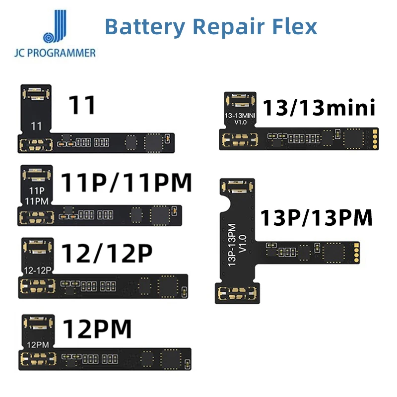 JCID Original Battery Repair Flex For iPhone 11 12 13 14 Pro Max Mini JC V1S V1SE Battery External Flex Cable Replacement