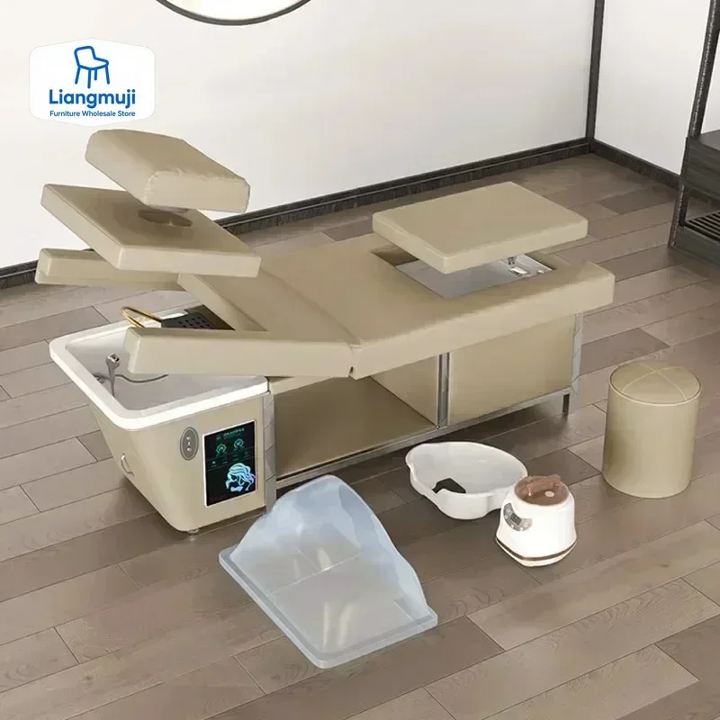 샴푸 베드 일본식 헤드 스파 워터 테라피 베드 미용사 의자 뷰티 살롱 헤어 워싱 일본식 헤어 살롱 가구