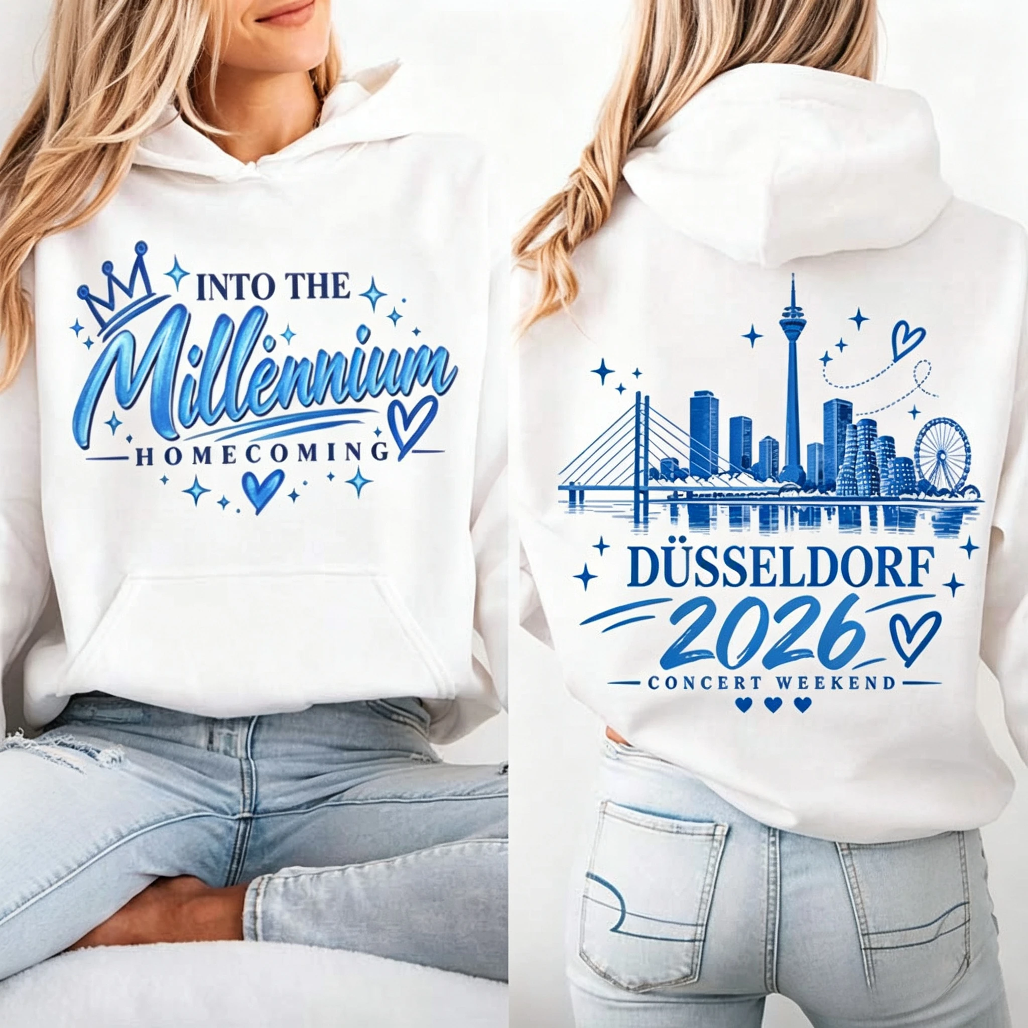 Into The Millennium Homecoming Tour Hoodie Backstreet Boys Düsseldorf 2026 Konzert Tell Me Why Grafik-Pullover-Hoodie – Detail 3