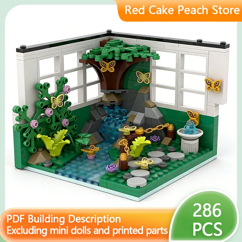 

Конструктор City Street View Model MOC: Ботанический сад, модульная технология, развивающая игрушка для детей, подарок на праздник, набор для сборки