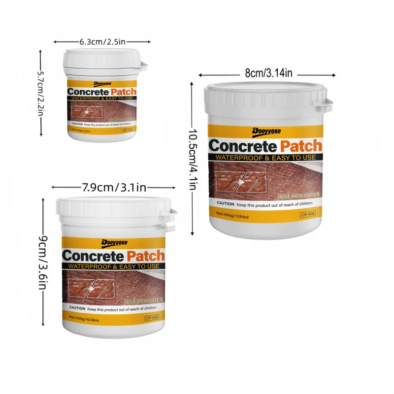 Gray Concrete  Repair Paste Waterproof Crack Sealant 100g/300g/500g