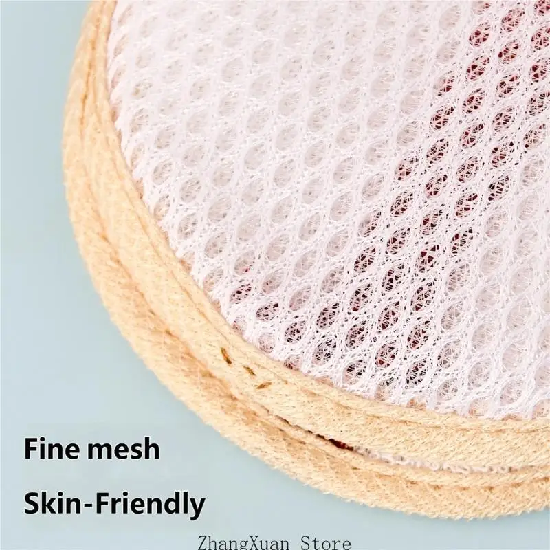 Loofah Scrubber With Soap Storage Soft Exfoliating Mesh Durable Towel Cloth Bath Essential 3XUF