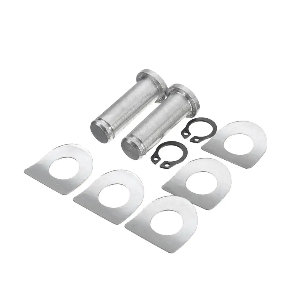 Chrome Motorcycle Foot Pegs Mount Kit Durable Aluminum Alloy Footrest Peg Pins Set for Custom Bikes Touring Offroad