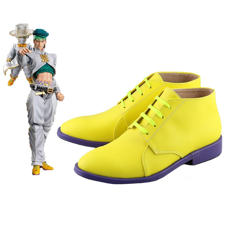 Jojo 'S Bizarre Avontuur Rohan Kishibe Cosplay Schoenen Vrouwen Man Rohan Kishibe Cos Halloween Kostuums