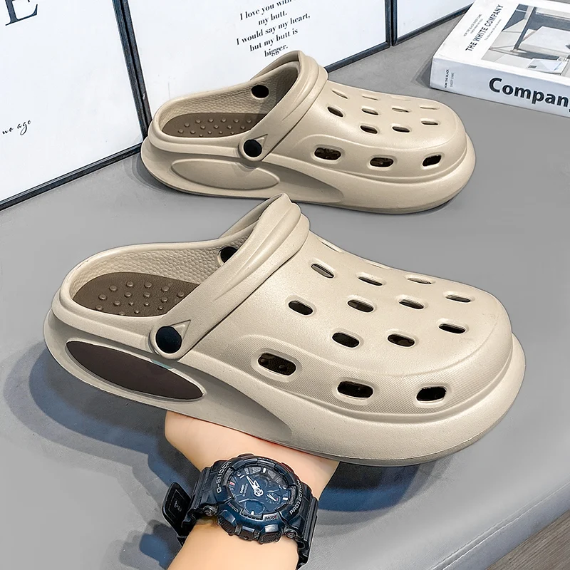 

Мужские летние уличные сандалии с закрытым носком для спорта и пляжа