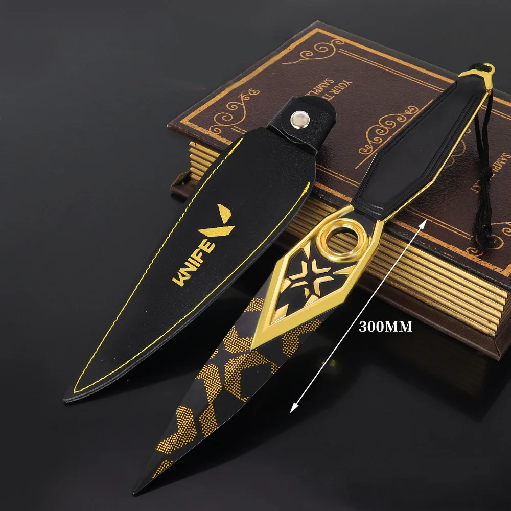 Valorant Melee Weapon Championship 2023 Ninja KunaiกับHolster Samurai Katanaคอสเพลย์บาหลีเพลงดาบของเล่นมีดของขวัญเด็ก