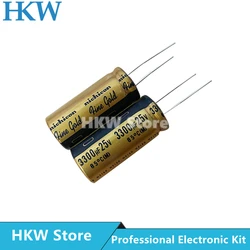 2pcs/lot 3300UF 25V 18X40mm Nichicon FG Series Fine Gold HiFi Audio Capacitor 25V3300UF New and Original 3300UF25V 18*40mm