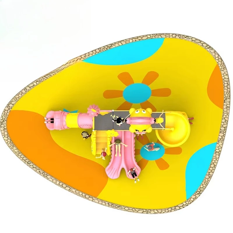 Large Outdoor Amusement Equipment Customized Color Slide for Kids Swing Set   Park for Kids  Outdoor Tube