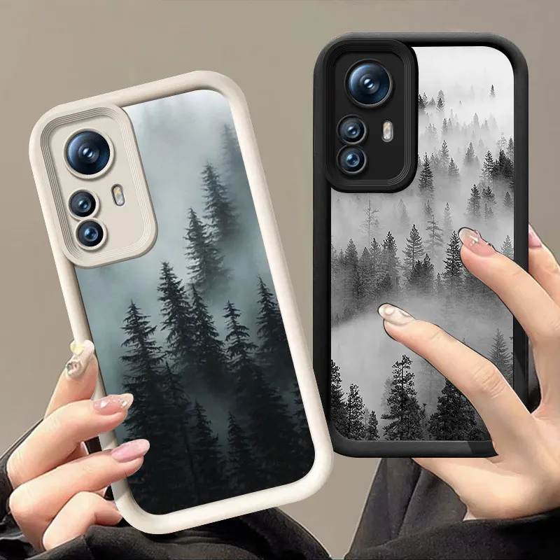 Mountain Misty Forest Phone Case For Redmi 9A 10A 9C 10C 12C 13C 14C 4G 9i 9T K30 K50 Pro K40 Gaming A1 A2 A3