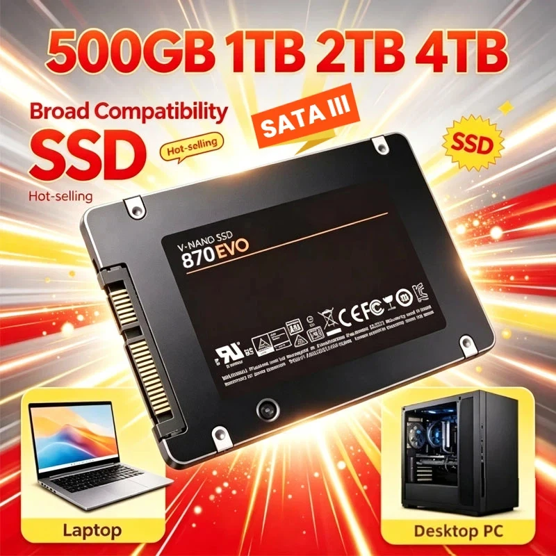 2026 4TB Solid State Disk SSD High Speed 500G 1TB 2TB Internal HDD Hard Drive Sata3 2.5 Inch For Laptop Microcomputer Desktop