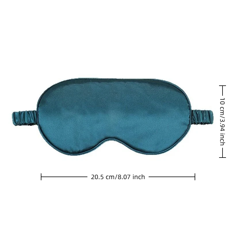 Doppelseitige Schlafmaske aus Seide mit verstellbarem Riemen, lichtblockierend, atmungsaktiv, Reise-Schlafmaske, schützende Sicherheitsbrille – Detail 13