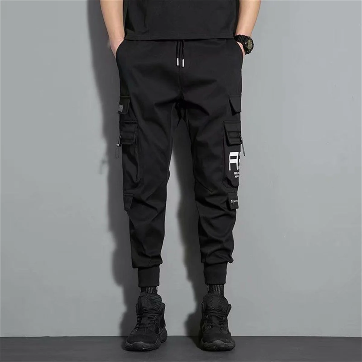 Fashion Couple Cargo Pants Women High Waist Loose Baggy Tactical Sweatpants Fashion Hip Hop Harajuku Joggers Trousers Female