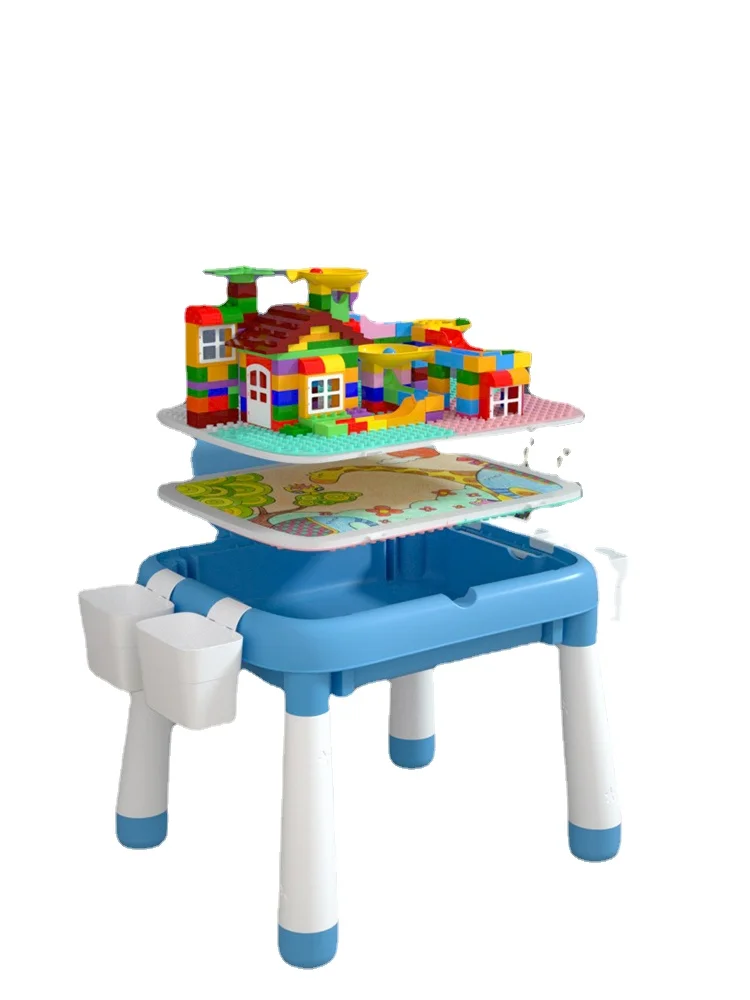 Yy Children's Building Block Table Assembled Toy Educational Boy Large Particle Drawing Board