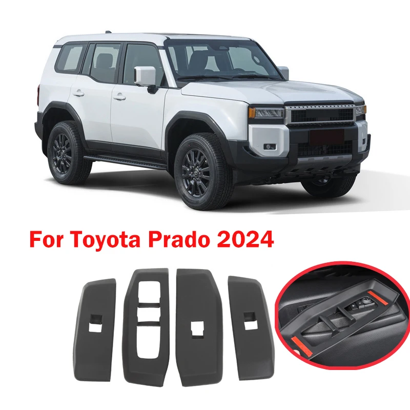 

Silicone For Toyota Land Cruiser Prado LC250 2024 Glass Lifting Panel Decorative Frame Automotive Interior Decoration Products